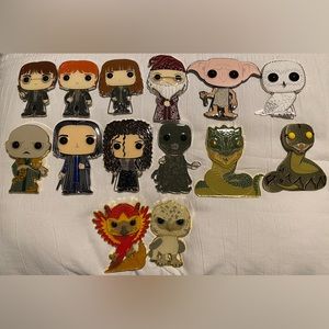 Harry Potter Funko POP! Pin Set of 14, including Chase Limited Edition Dobby